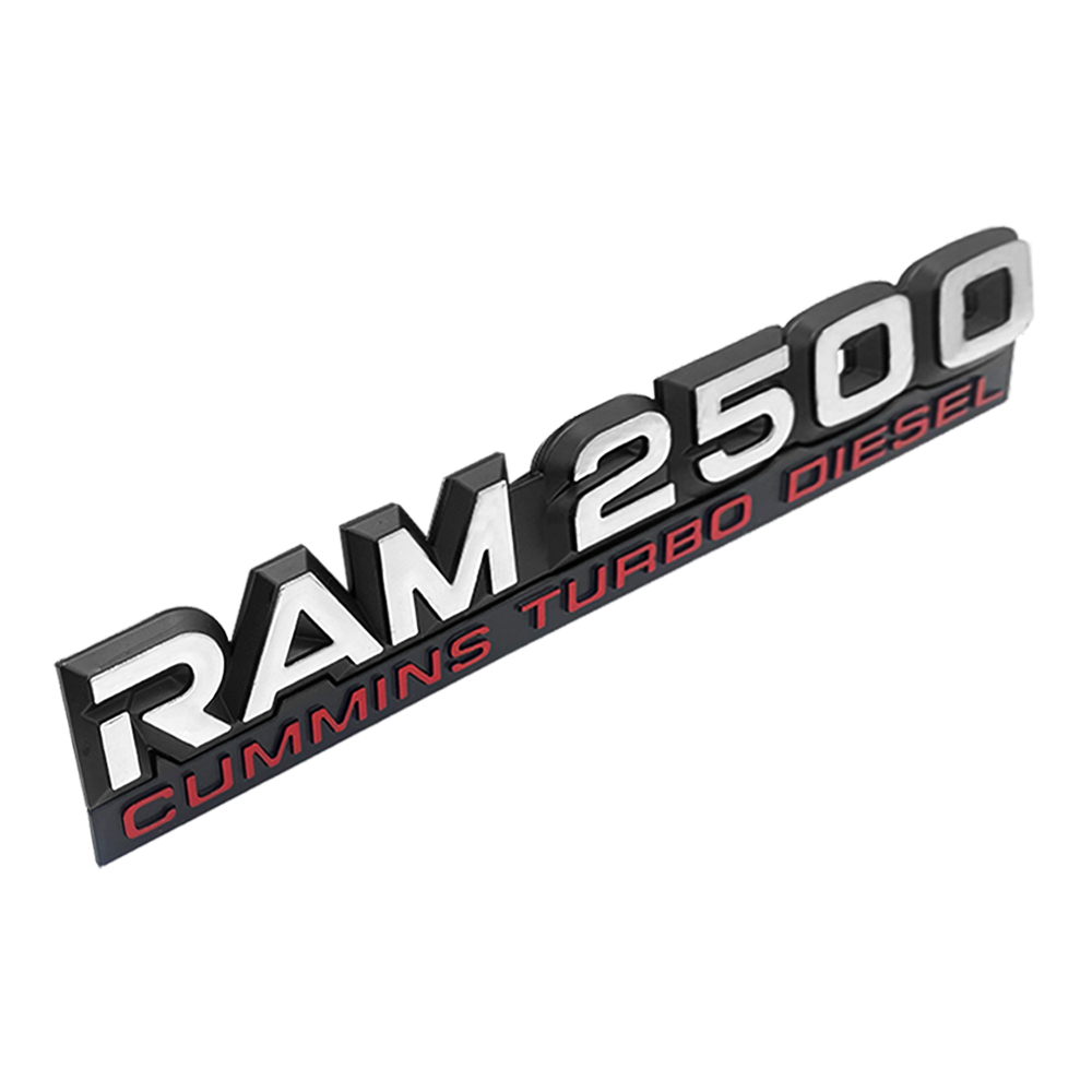 1PC For 1994-2002 RAM 2500 ABS Cummins Turbo Diesel Door Fender Side Badge Nameplate 55295313AB