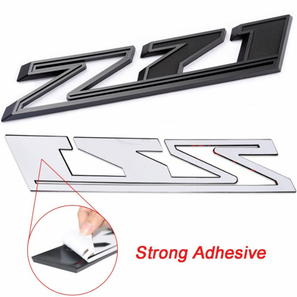 2Pcs 2019-2025 Silverado 1500 Z71 ABS Plastic Fender Side Badge Decal Matte Black Chevrolet
