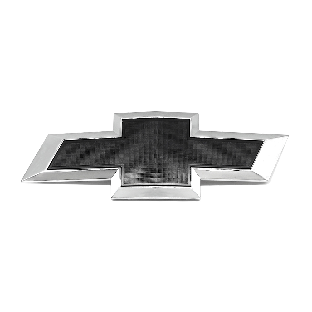 1Pc 2019-2021 Silverado 1500 ABS Plastic Front Grille Emblem Chrome Black Chevrolet