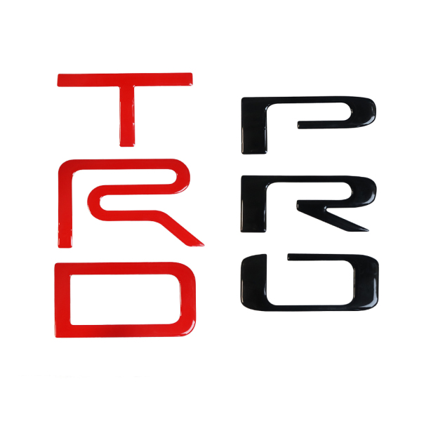 1pcs 2022-2025 Tundra TRD Pro Acrylic Emblem Badges Rear Tailgate Letters 3D Red Blackout Toyota
