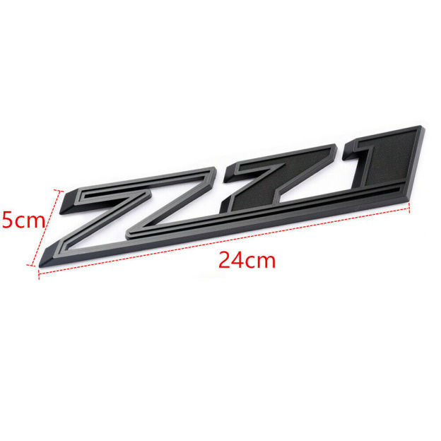 2Pcs 2019-2025 Silverado 1500 Z71 ABS Plastic Fender Side Badge Decal Matte Black Chevrolet