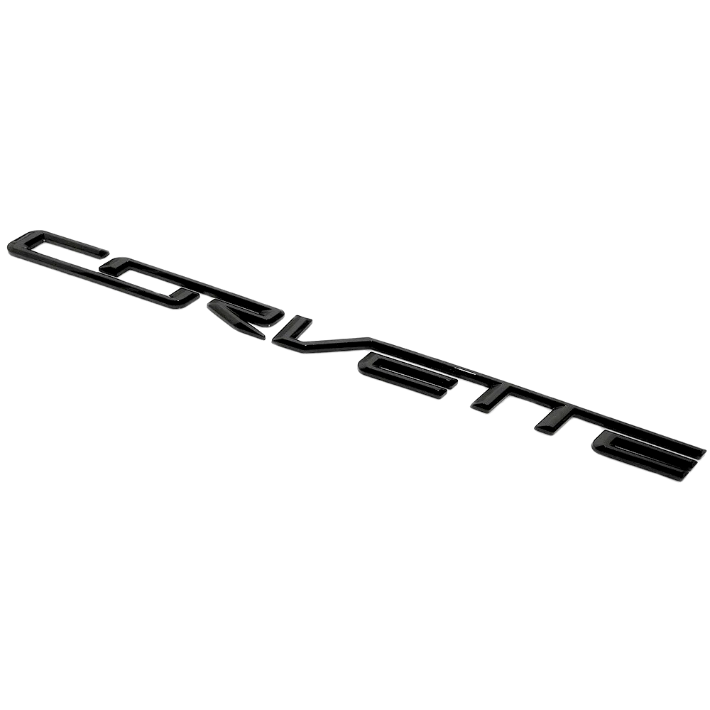 1PC 2014-2019 Corvette C7 R Z06 Plastic Rear Bumper 3D Letters Black Chevrolet 23465587