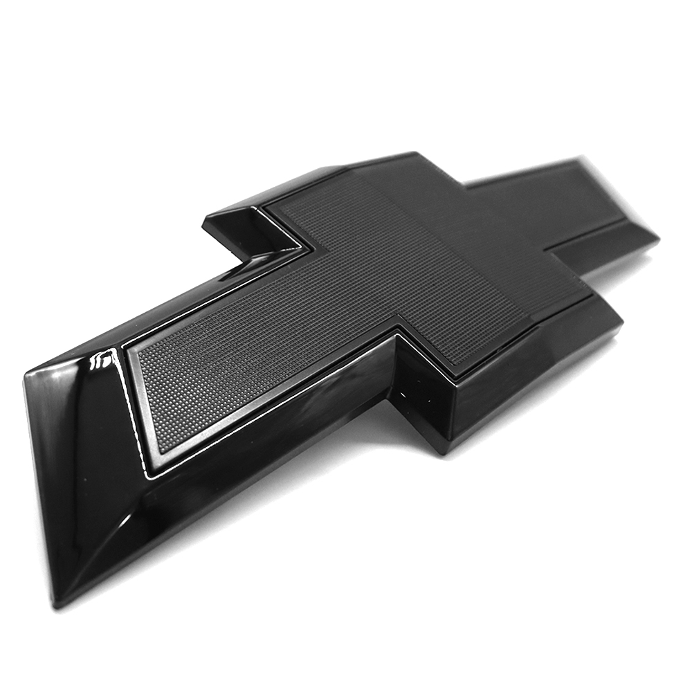 2Pcs 2019-2021 Silverado 1500 ABS Plastic Front Grille Emblem Black Chevrolet 