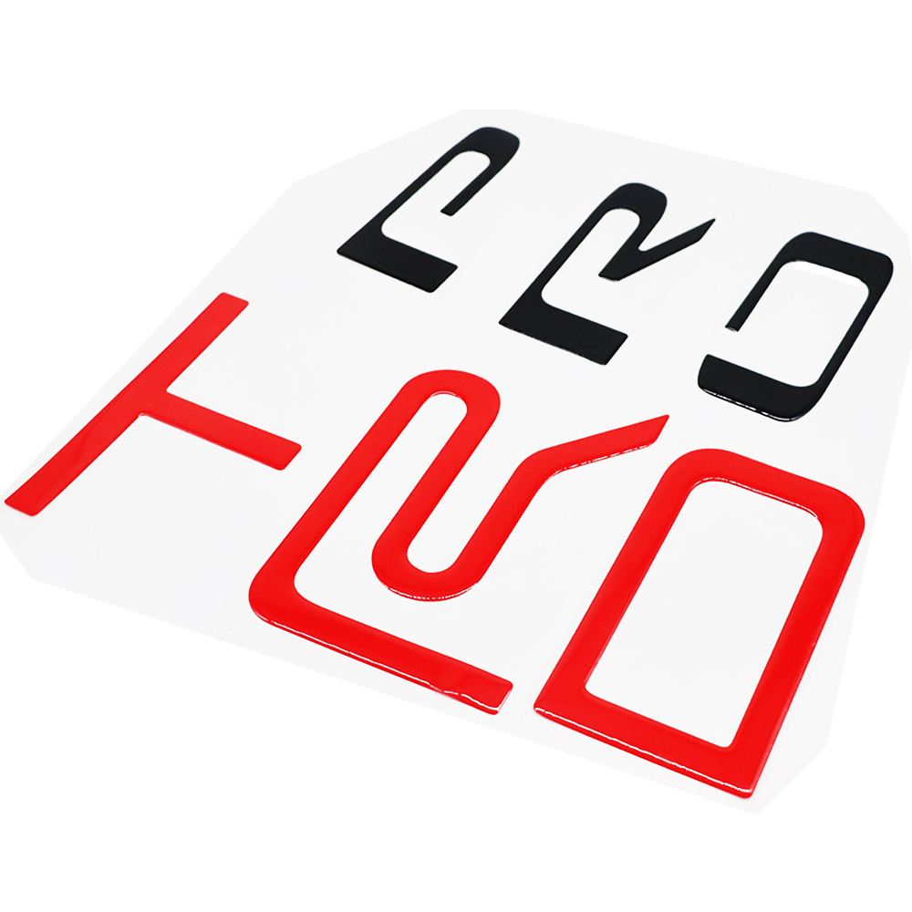 1pcs 2022-2025 Tundra TRD Pro Acrylic Emblem Badges Rear Tailgate Letters 3D Red Blackout Toyota
