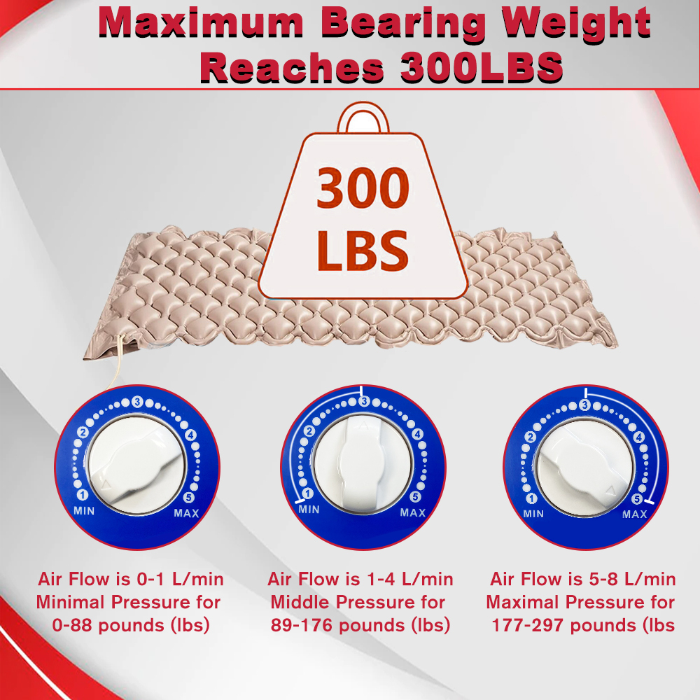 Alternating Pressure Pad Air Mattress Topper with Pump Hospital Medical Bedsore