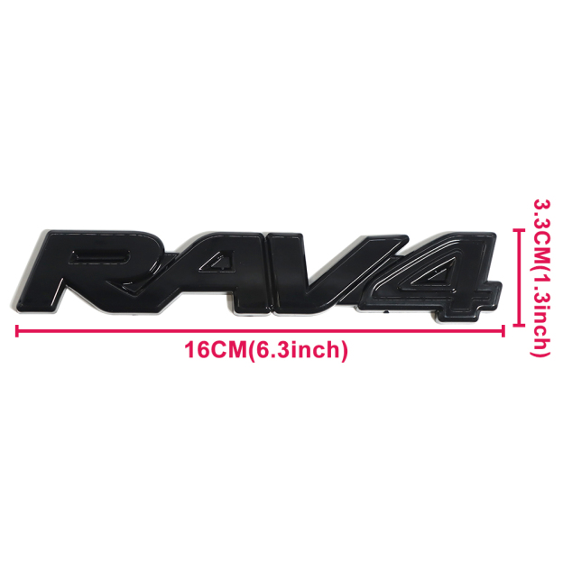 8pcs 2019-2024 Rav4 Hybrid XSE AWD Emblem Overlay Gloss Black Toyota