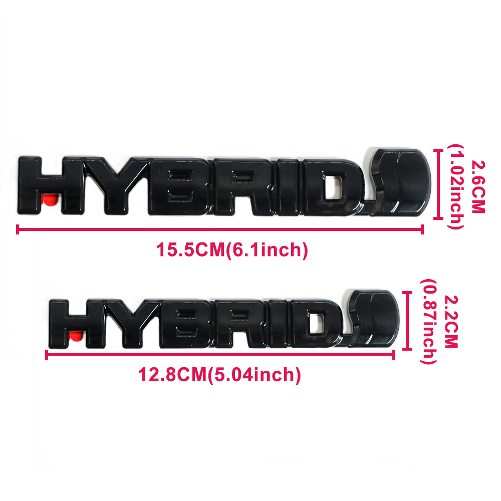 8pcs 2019-2024 Rav4 Hybrid XSE AWD Emblem Overlay Gloss Black Toyota