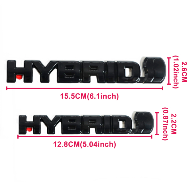 8pcs 2019-2024 Rav4 Hybrid XSE AWD Emblem Overlay Gloss Black Toyota
