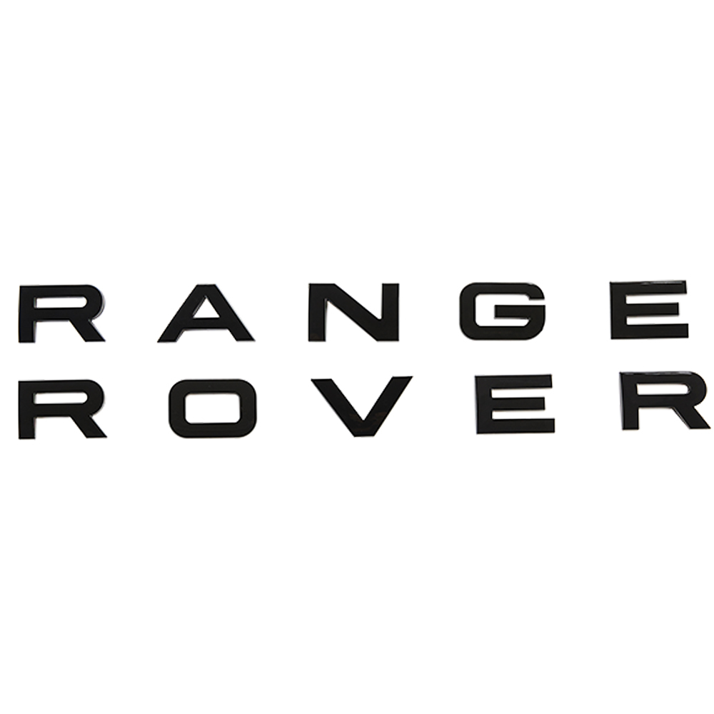 1PC Range Rover Letter Front Hood / Rear Trunk Tailgate ABS plastic Land Rover