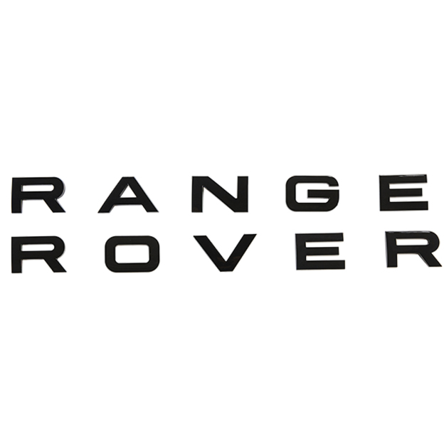1PC Range Rover Letter Front Hood / Rear Trunk Tailgate ABS plastic Land Rover