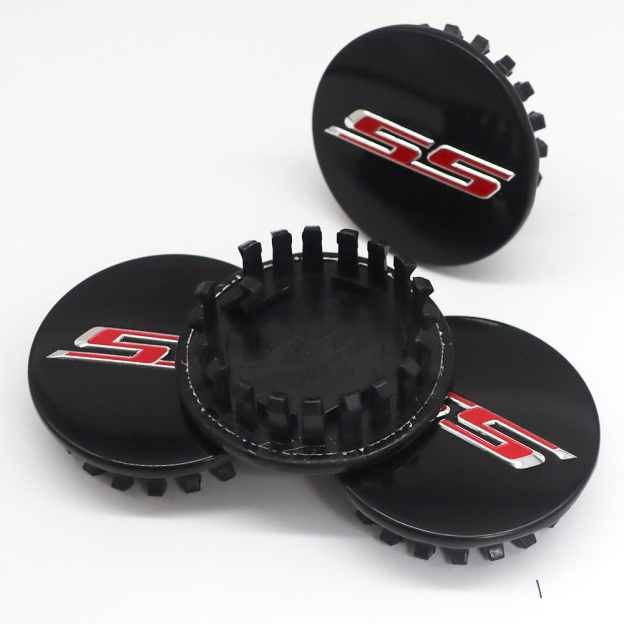 4PCS 2016-2020 Camaro SS Plastic 68mm Wheel Center Hub Cap Black Red Chevrolet 19357158 9595010