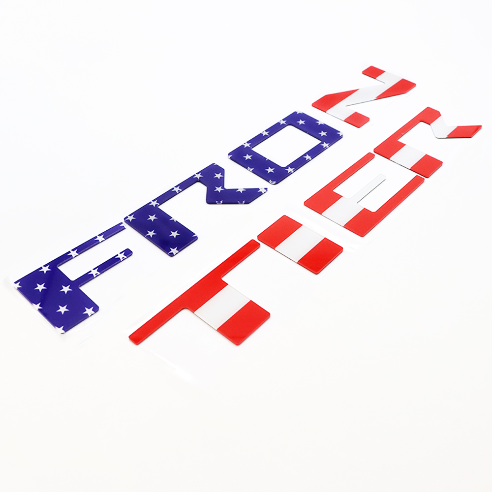 2022-2026 Frontier Acrylic Tailgate Insert Letters Blue Red USA Flag Nissan T99G8-9BU1B