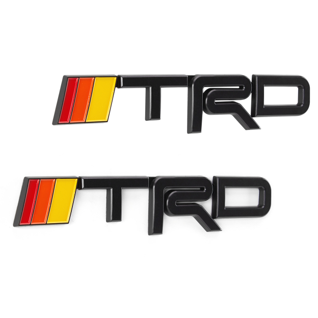 2pcs TRD Tailgate Emblem Door Side Fender 3-Color Toyota