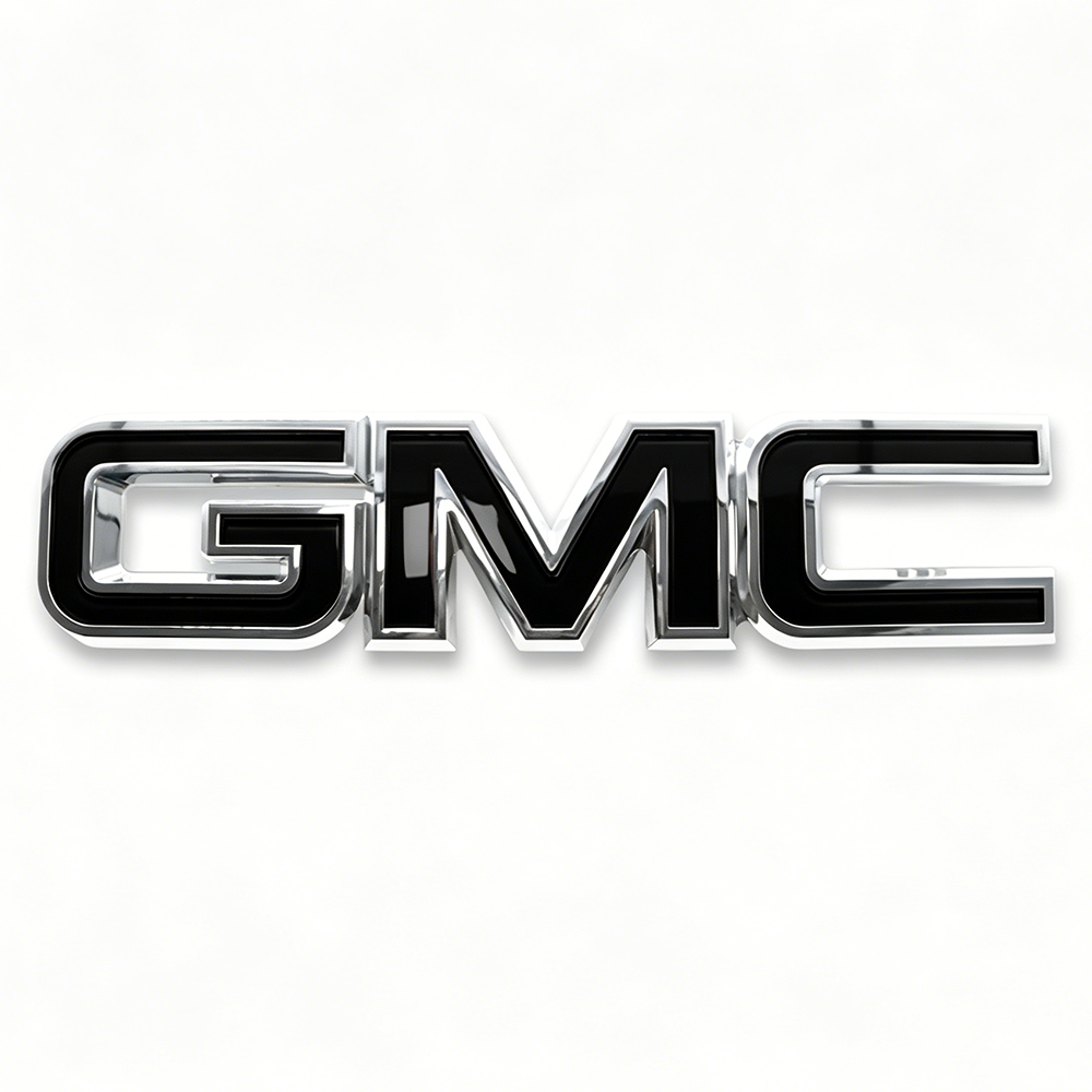 1Pc 2017-2014 Yukon Yukon XL Acadia Plastic Front Grille Emblem Gloss Black GMC 15126352