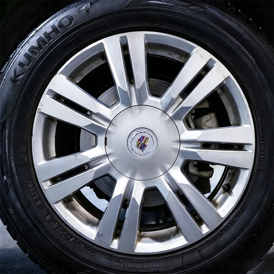 4Pcs 2010-2016 SRX Plastic Wheel Center Hub Caps Cover Chrome Cadillac 9599024 18in