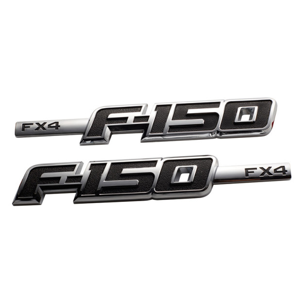 2x For F-150 XLT Left & Right 3D Side Fender Emblems 2009-2014 ABS Plastic Badge