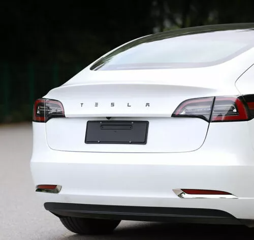Tesla Model 3/X/Y/S ABS Plastic Tailgate Insert Letters Gloss Black