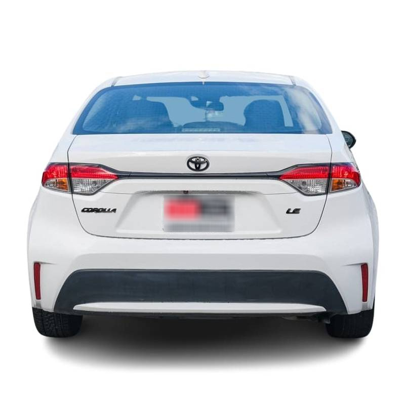 3PCS 2020-2025 Corolla Sedan LE ABS Plastic Overlay Rear Emblem Kit Matte Black Toyota PT948-02200-02