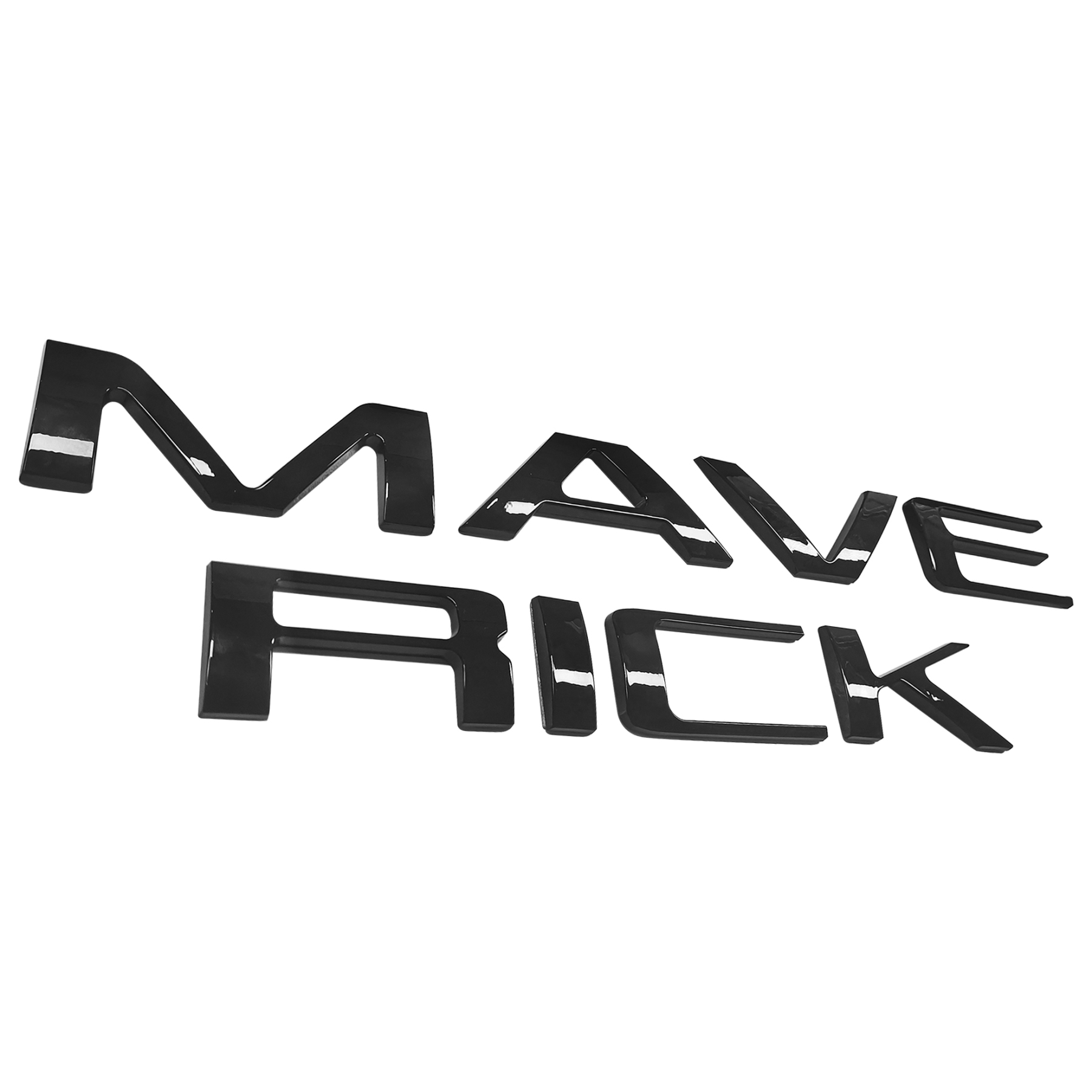  Ford MAVERICK 2022-2023 Letters Rear Tailgate Emblems Nameplate 3D Decal Sticker Gloss Black