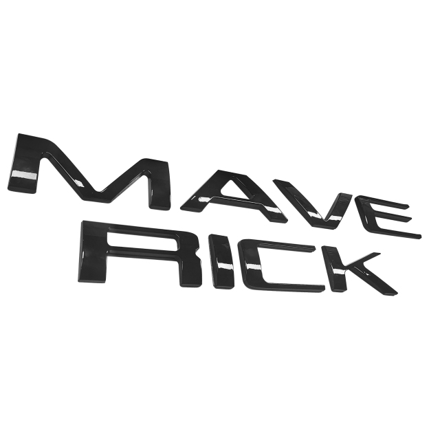  Ford MAVERICK 2022-2023 Letters Rear Tailgate Emblems Nameplate 3D Decal Sticker Gloss Black