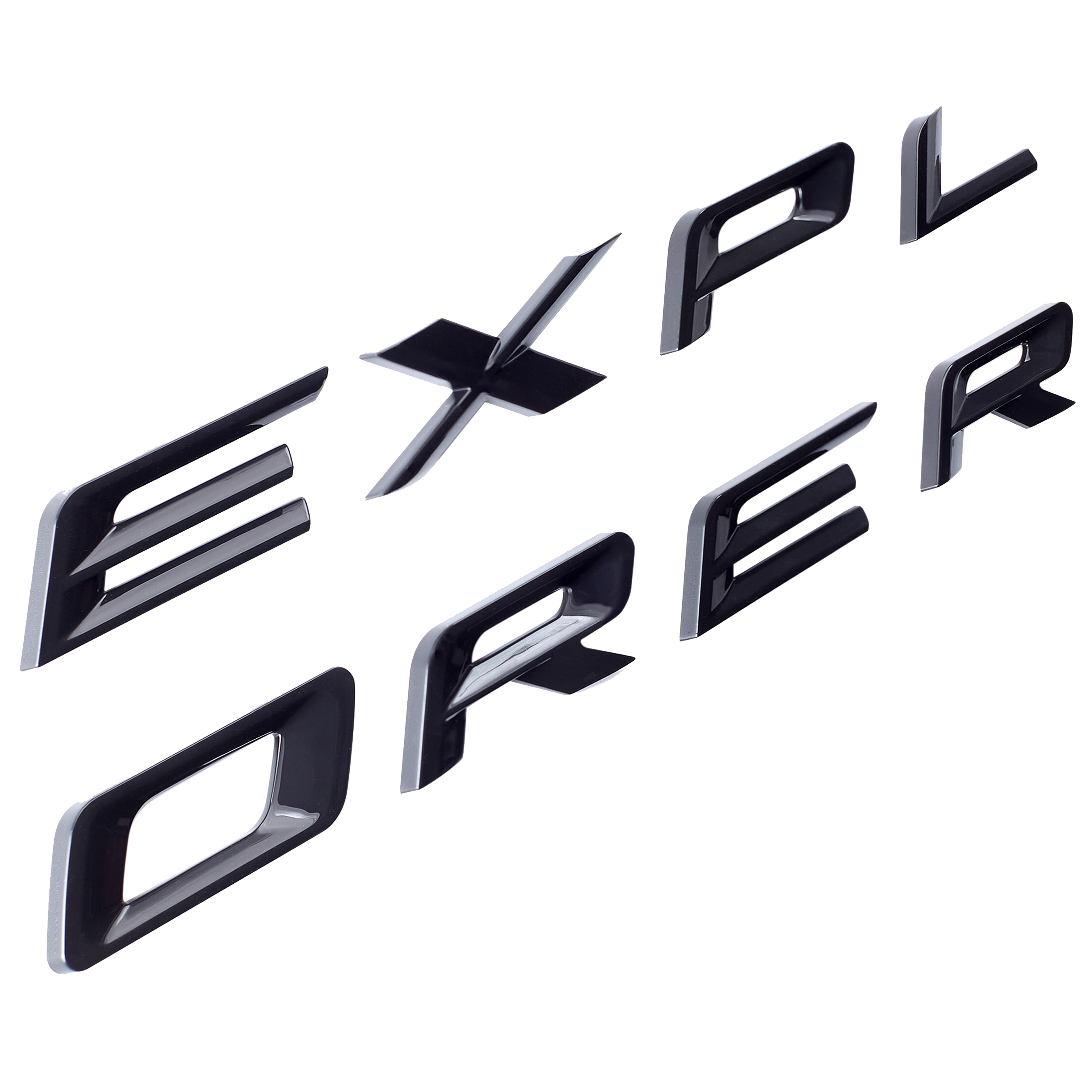  Ford Explorer 2019-2022 Front Hood or Rear Tailgate Letters Emblem Badge 3D Sticker Decal Gloss Black 