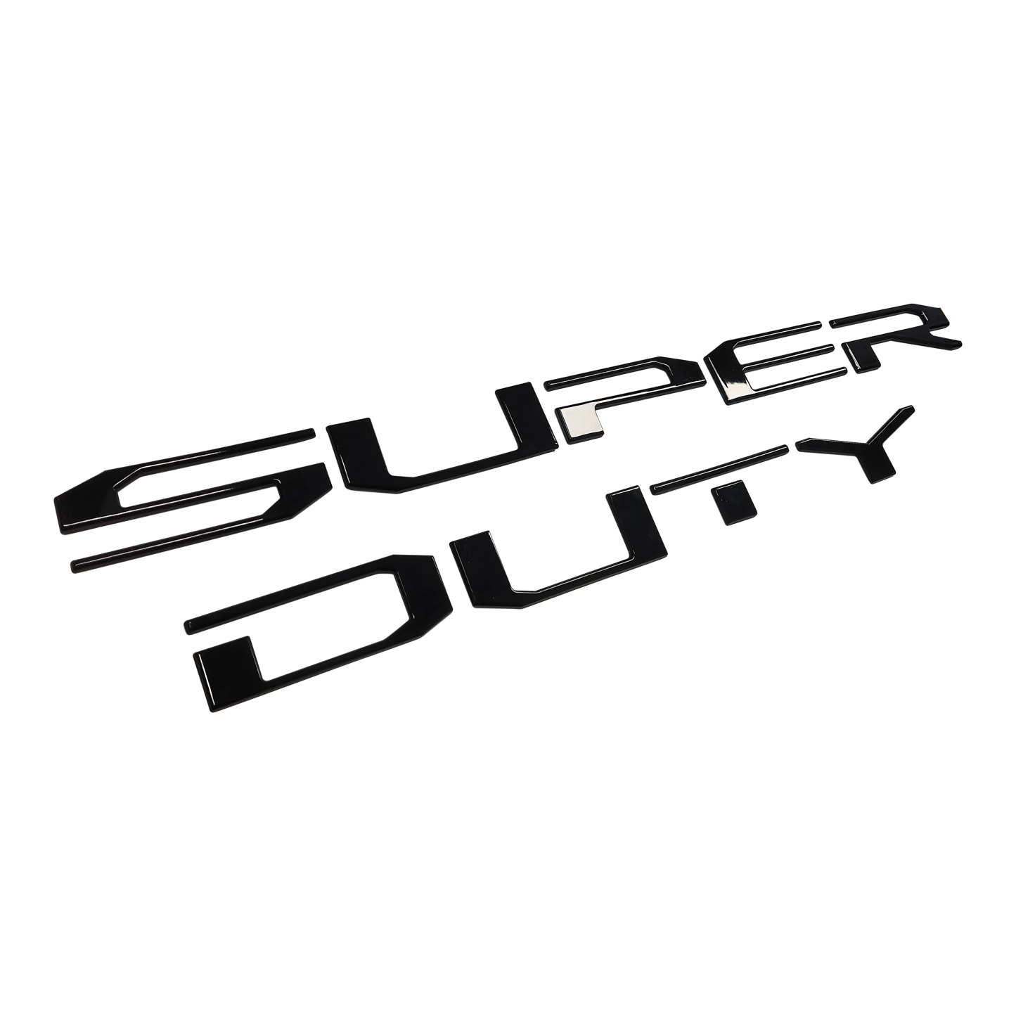 [Copy]Ford F-250 F-350 Super duty 2017-2022 Front Hood Inserts Letters Emblems Badges 3D Raised Stickers Decals Gloss Black