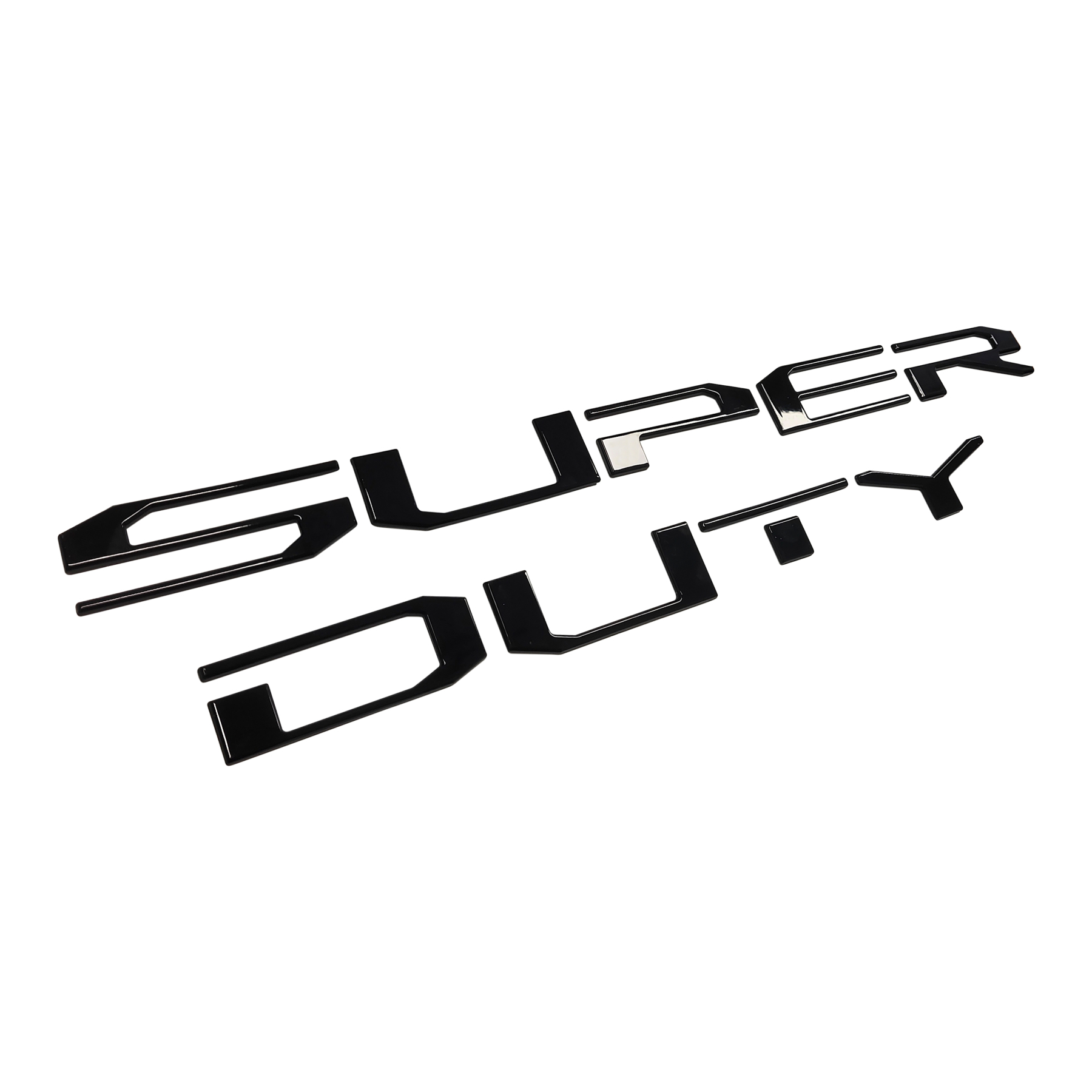 [Copy]Ford F-250 F-350 Super duty 2017-2022 Front Hood Inserts Letters Emblems Badges 3D Raised Stickers Decals Gloss Black