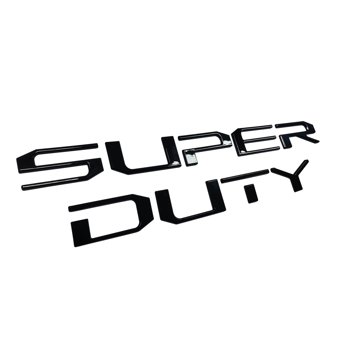 Ford F-250 F-350 Super duty 2017-2022 Front Hood Inserts Letters Emblems Badges 3D Raised Stickers Decals Matte Black