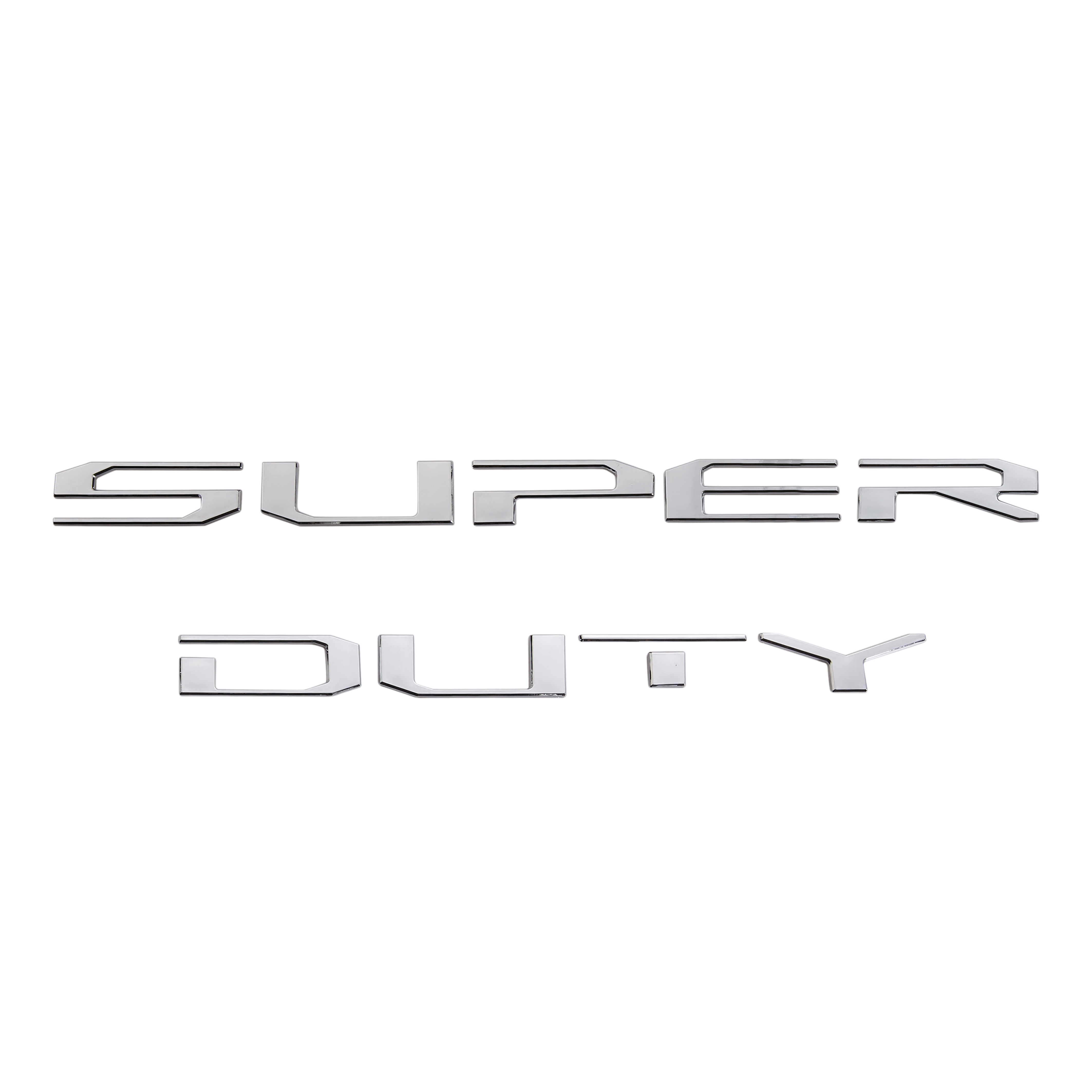 Ford F-250 F-350 Super Duty 2017-2019 Rear Tailgate Trunk Lid Inserts Letters Emblems Badges 3D Raised Stickers Decals Matte Black