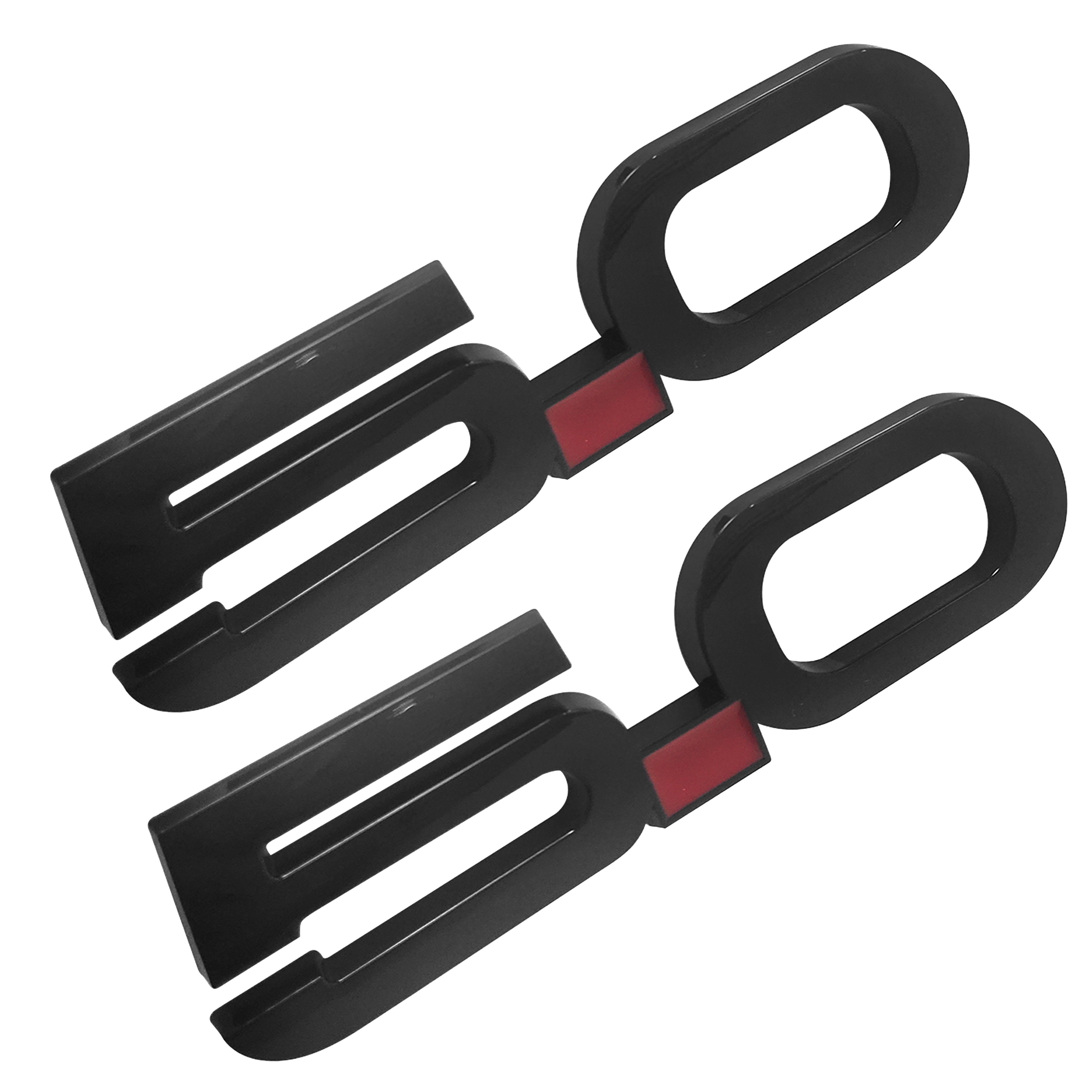 Ford Mustang 2015-2020 GT 5.0 Side Fender Emblems Badges Nameplate 3D Stickers Decals Gloss Black 2PCS SET  