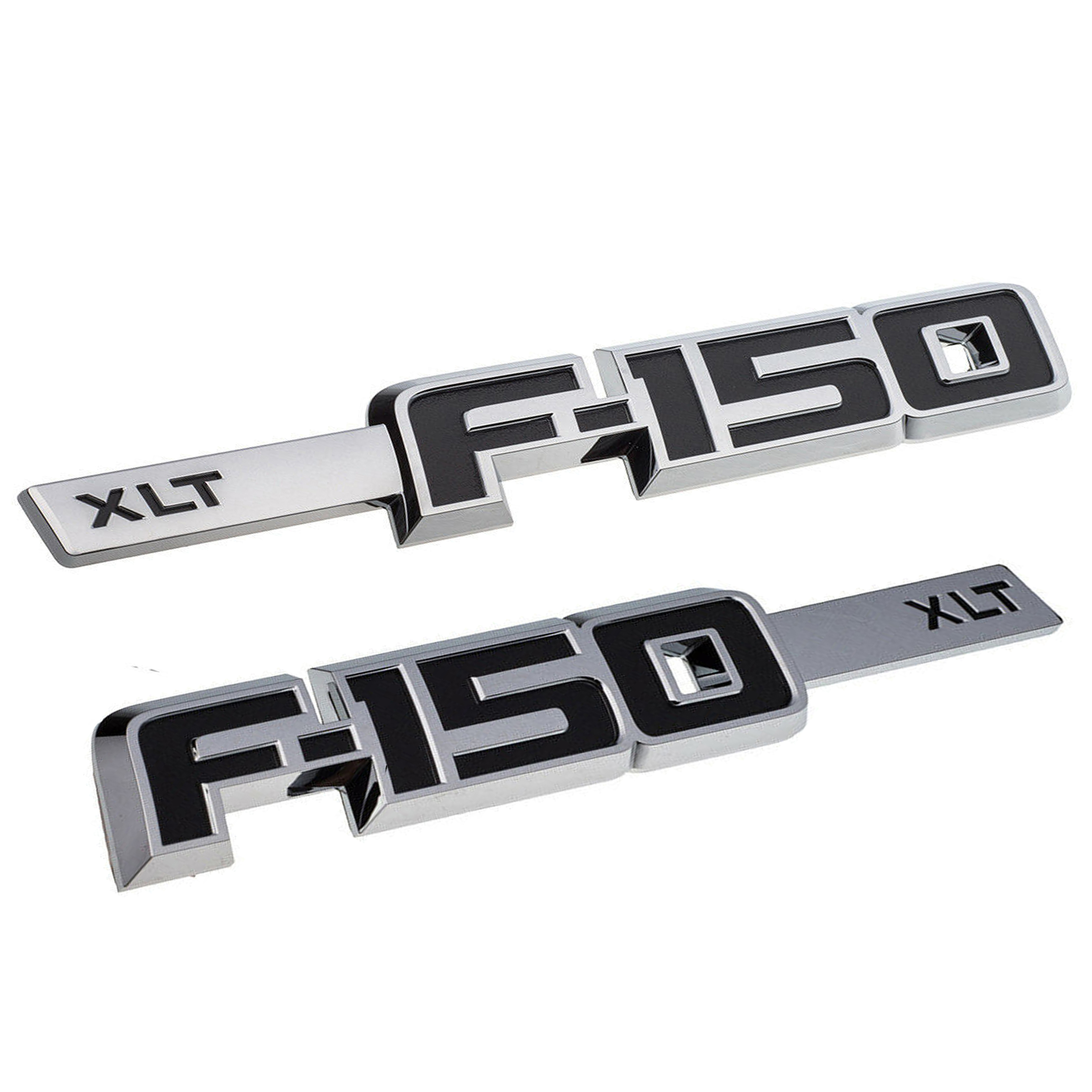 Ford F-150 XLT 2009-2014 Drivers Side Fender emblems Badges Door Letters 3D Raised Sticker Decal Nameplate 2PCS SET