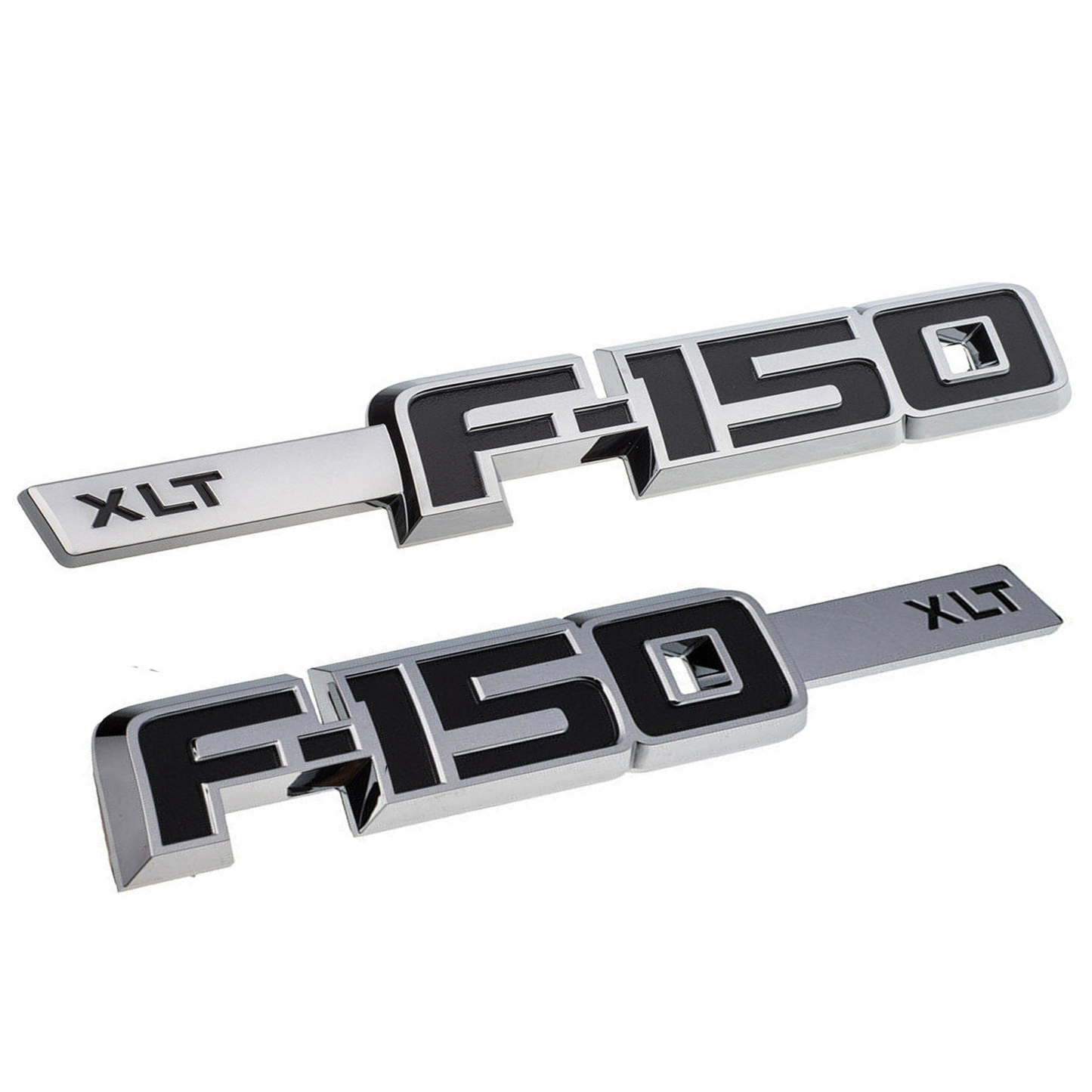 Ford F-150 XLT 2009-2014 Drivers Side Fender emblems Badges Door Letters 3D Raised Sticker Decal Nameplate 2PCS SET