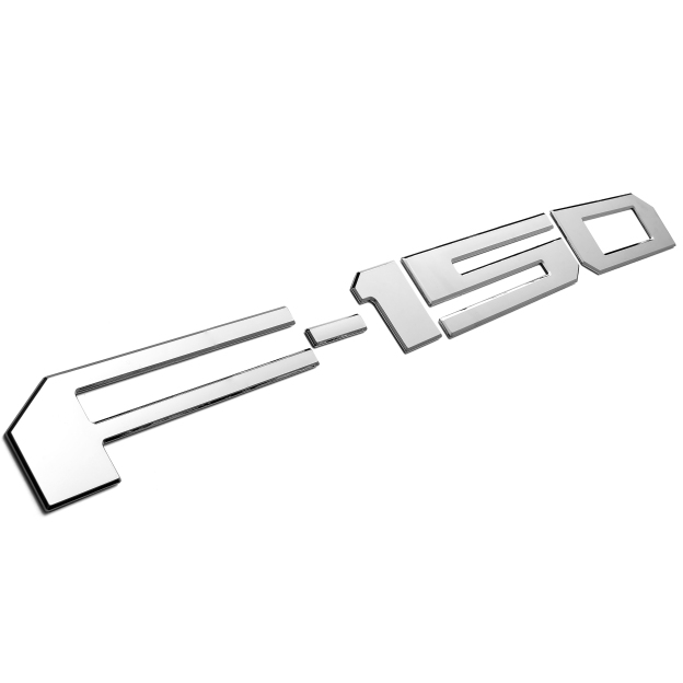 Ford F-150 2018-2020 Rear Tailgate Inserts Letters Trunk Lid emblems Badges 3D Stickers Decals Nameplate Gloss Chrome