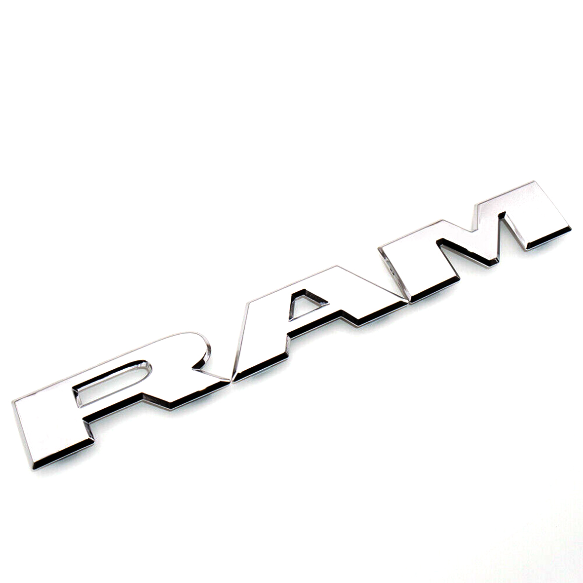 Dodge RAM 1500 2019-2023 Front Grille Emblem Grill Badge Letters Nameplate Gloss Chrome