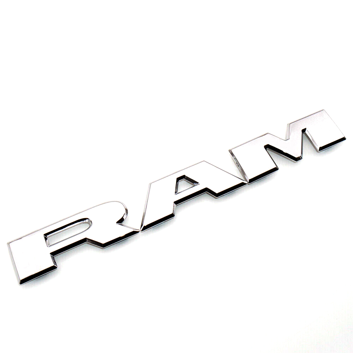 Dodge RAM 1500 2019-2023 Front Grille Emblem Grill Badge Letters Nameplate Gloss Chrome