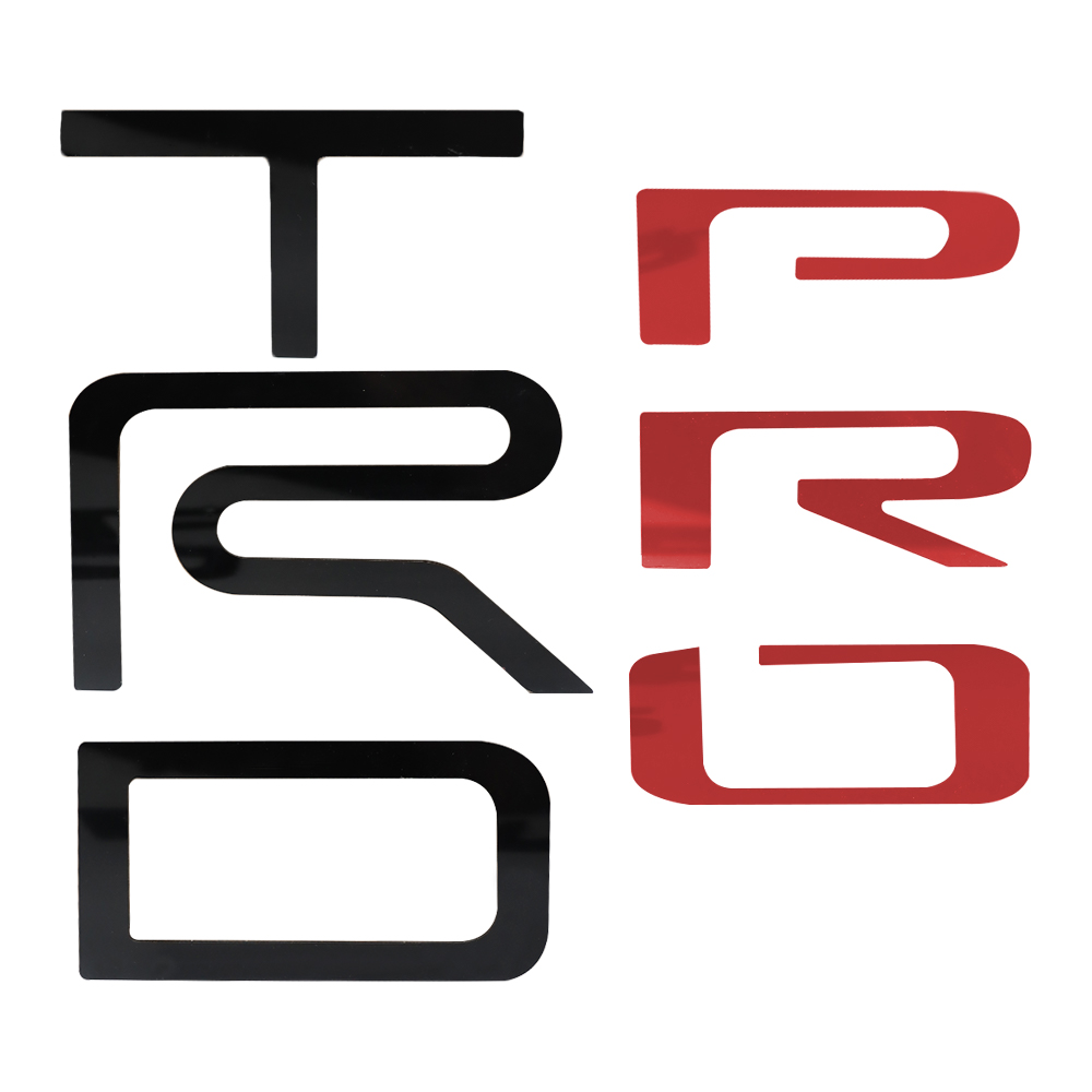 2022–2025 Tundra TRD PRO Acrylic 3D Tailgate Insert Letter Black Red Toyota
