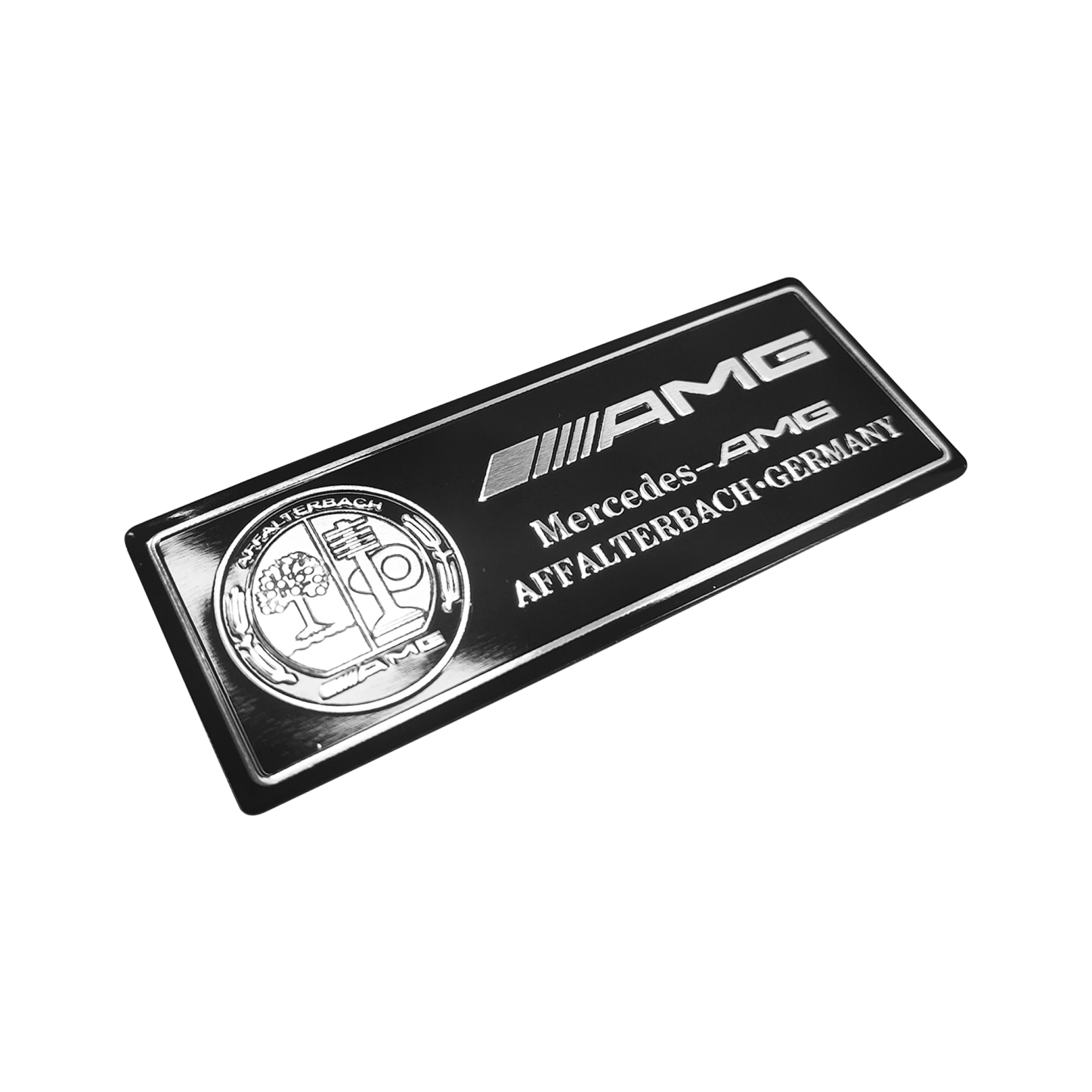 Mercedes Benz AMG Edition Affalterbach Special Emblem 3D Interior Side Fender Trunk Lid Badge Black White