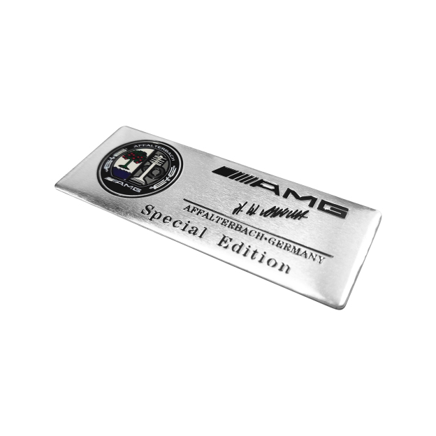 Mercedes Benz AMG Edition Affalterbach Special Emblem 3D Interior Side Fender Trunk Lid Apple Tree Badge Chrome
