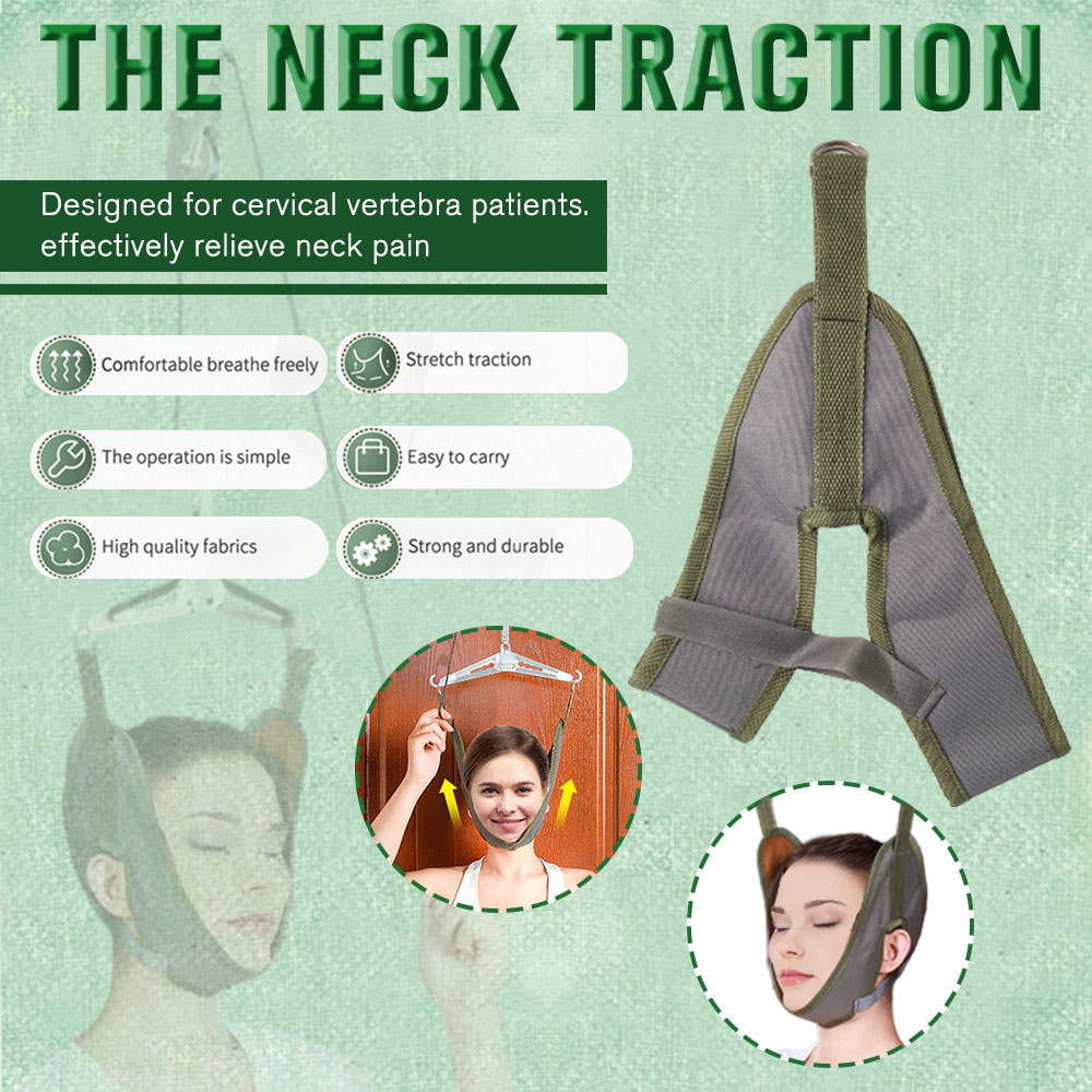Neck Traction Stretcher Cervical Head Brace Pain Relief Device Home Over Door