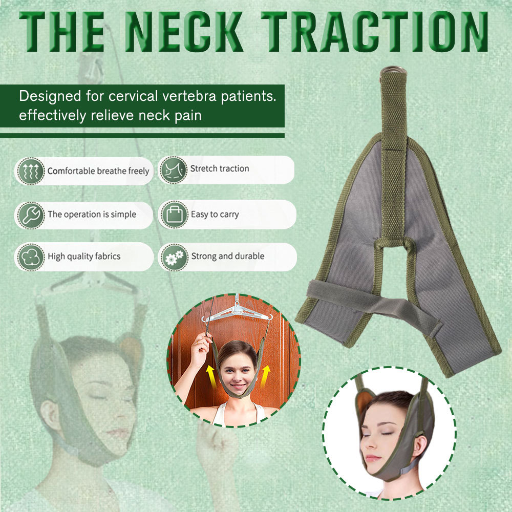 Neck Traction Stretcher Cervical Head Brace Pain Relief Device Home Over Door