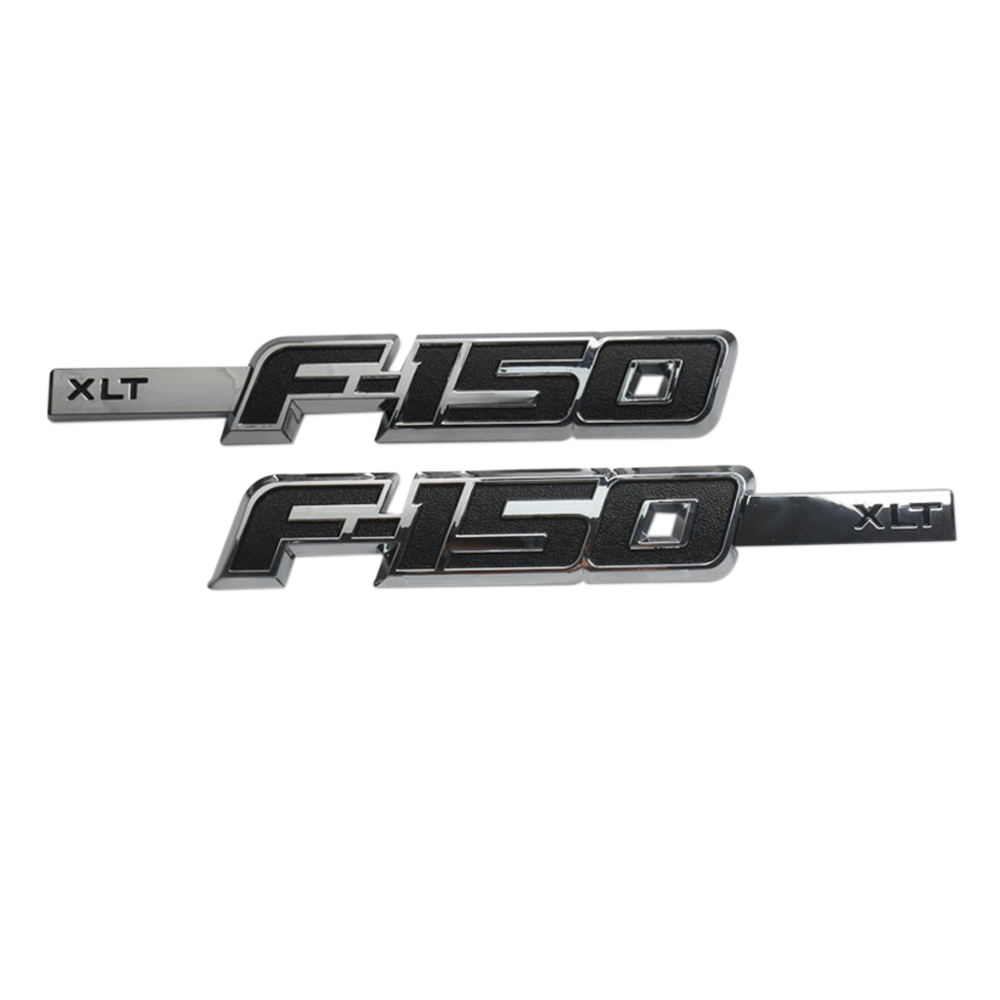 2Pcs 2009-2014 F-150 FX4 / XLT Side Fender Badge ABS Plastic Ford Left & Right 3D Decal Sticker