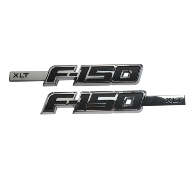 2Pcs 2009-2014 F-150 FX4 / XLT Side Fender Badge ABS Plastic Ford Left & Right 3D Decal Sticker