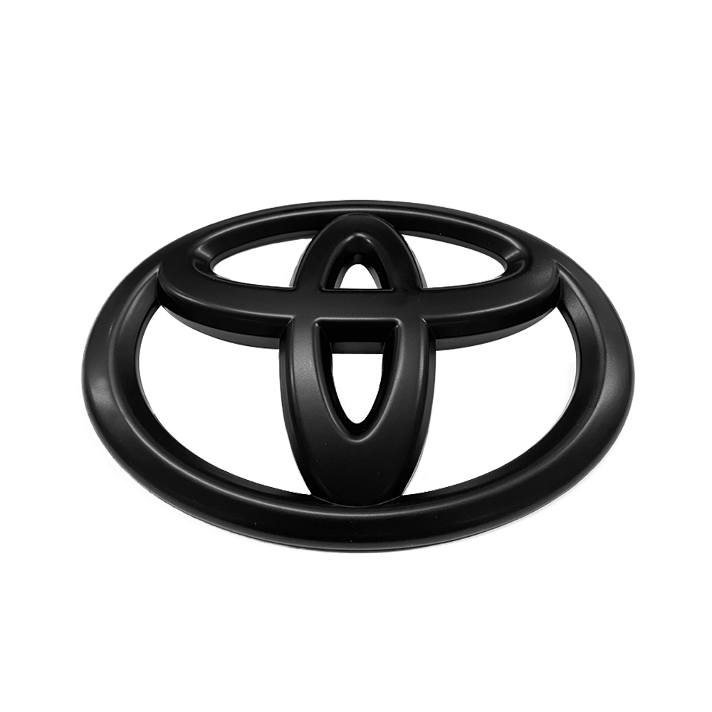 1pc 2007-2013 Tundra Plastic Front Grille Emblem Overlay Matte Black Toyota 75311-0C030