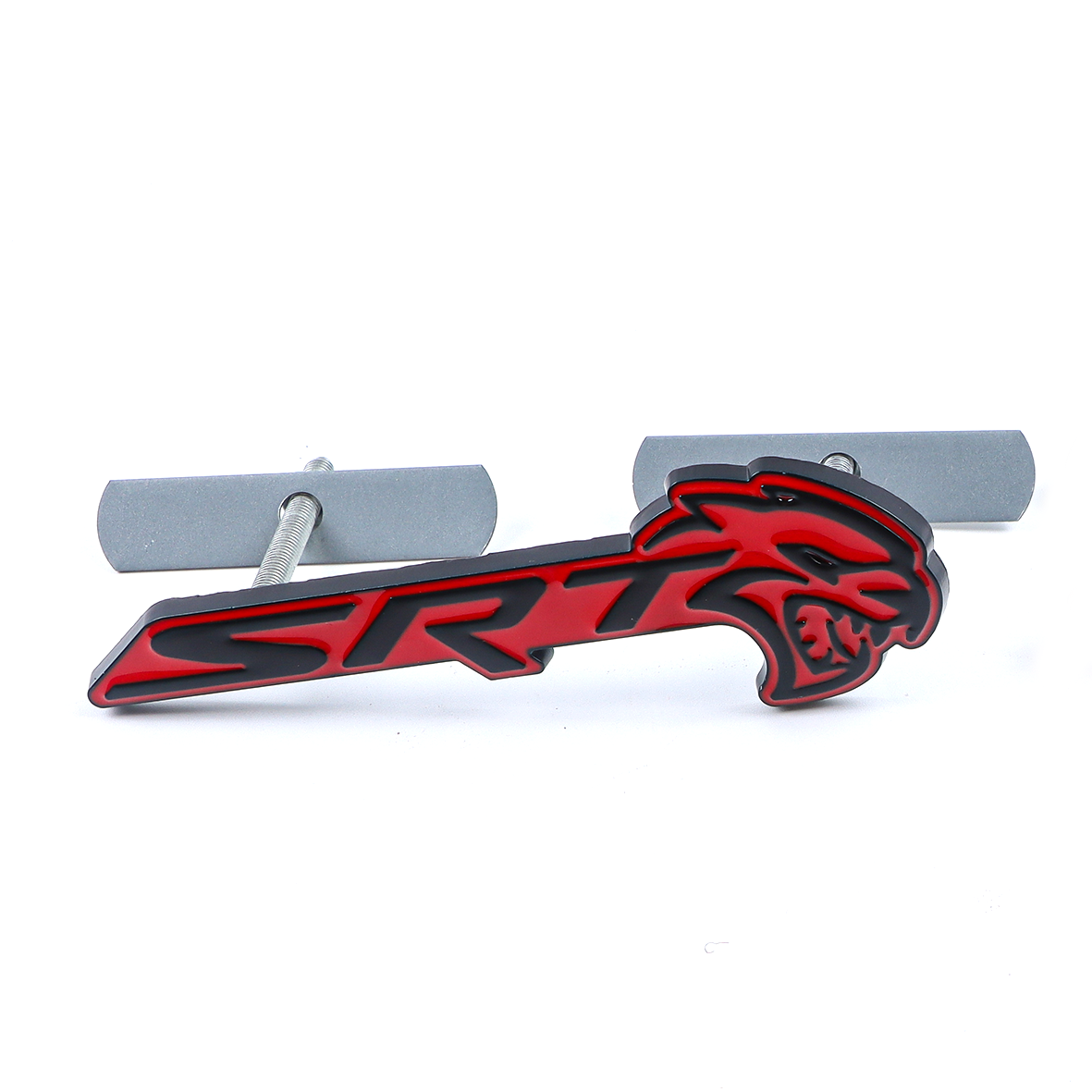 2018-2026 Charger Durango Hellcat SRT Metal Front Grille Badge Black Red Dodge Decal Nameplate