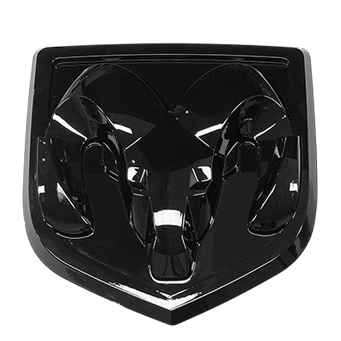 For 2013-2018 RAM 1500 2500 3500 ABS Rear Tailgate Ram Head Grill Emblem Gloss Black Dodge 68245542AE