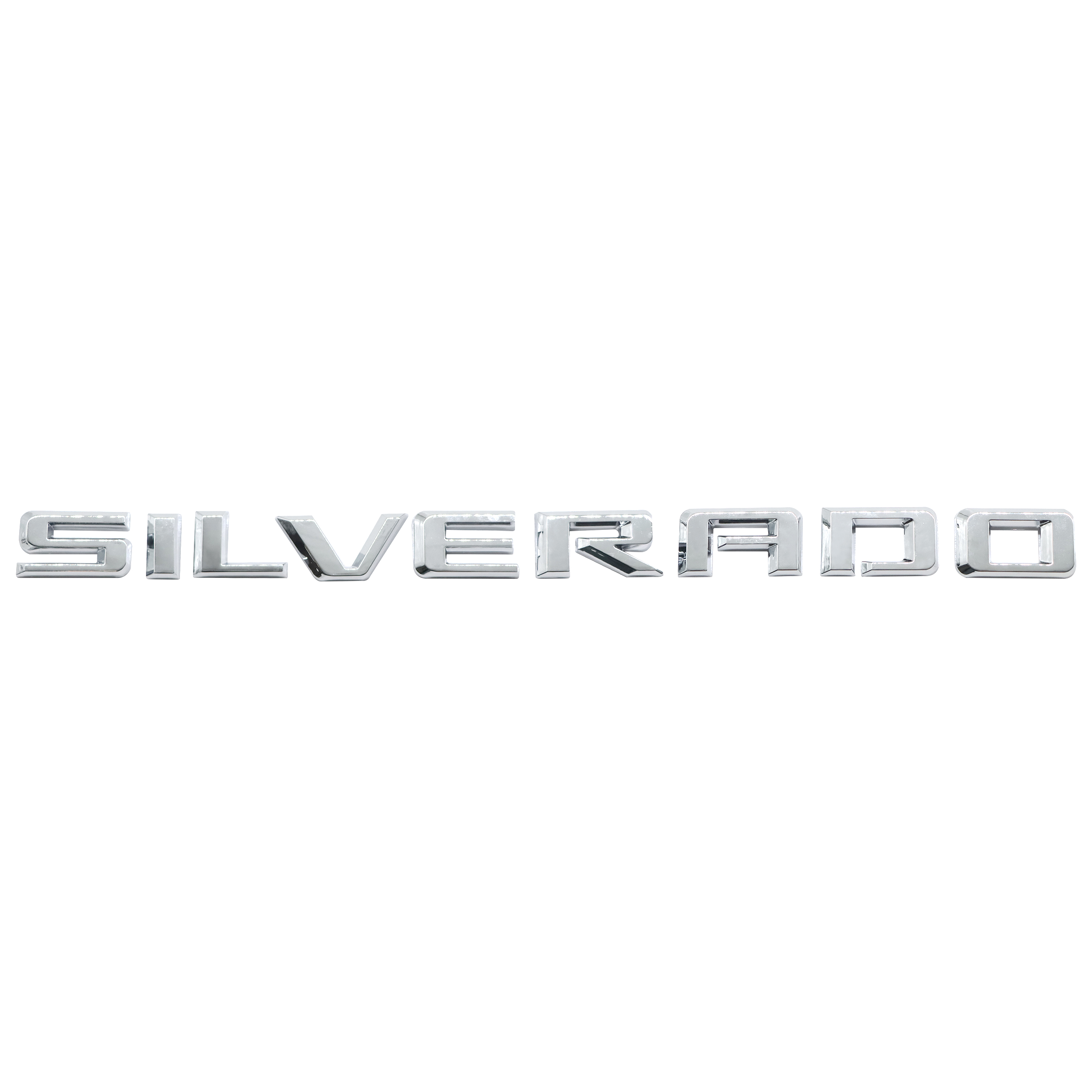 1pcs 2019-2025 Silverado 1500 2500 Plastic Door Fender Letters Chrome Chevrolet 23400409
