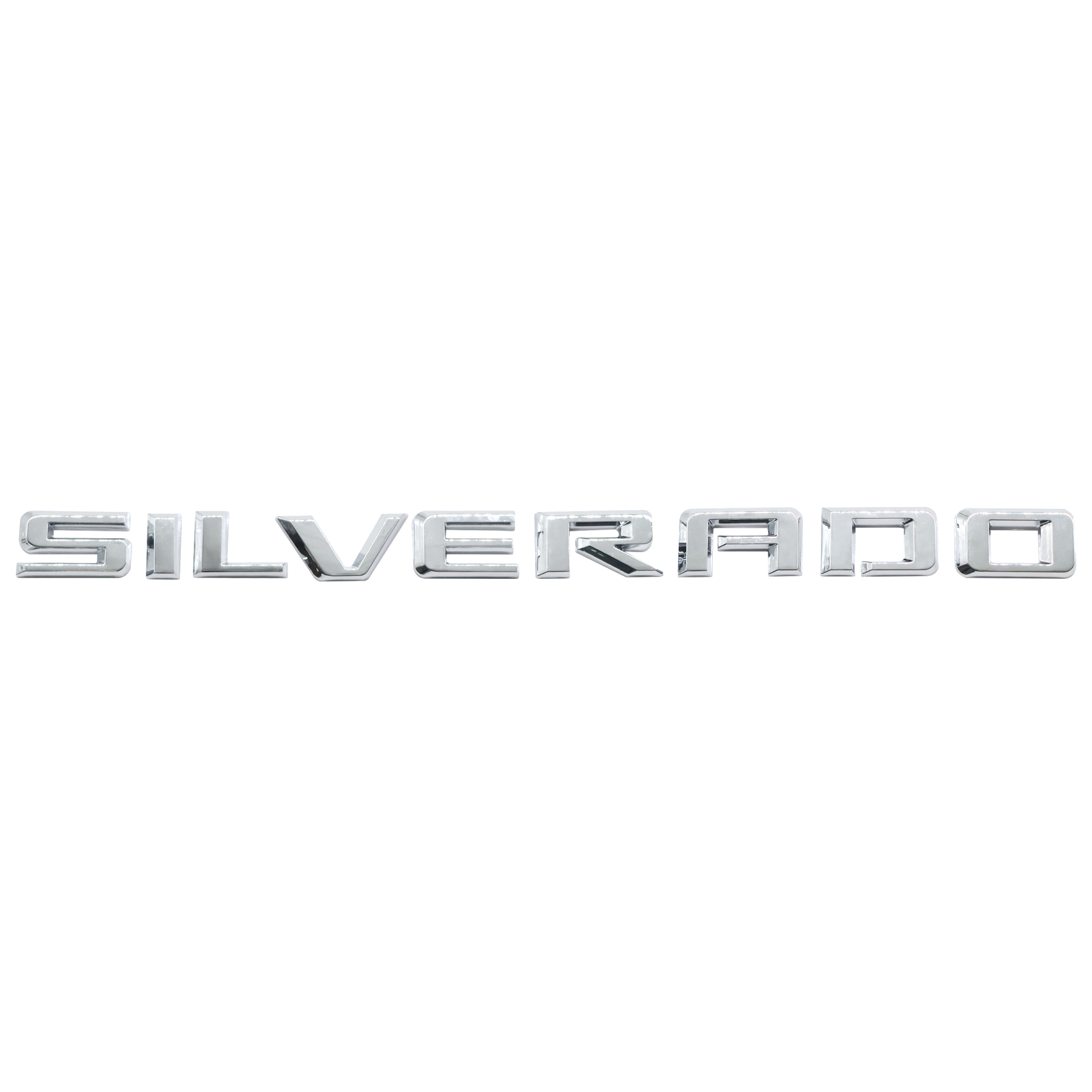 1pcs 2019-2025 Silverado 1500 2500 Plastic Door Fender Letters Chrome Chevrolet 23400409