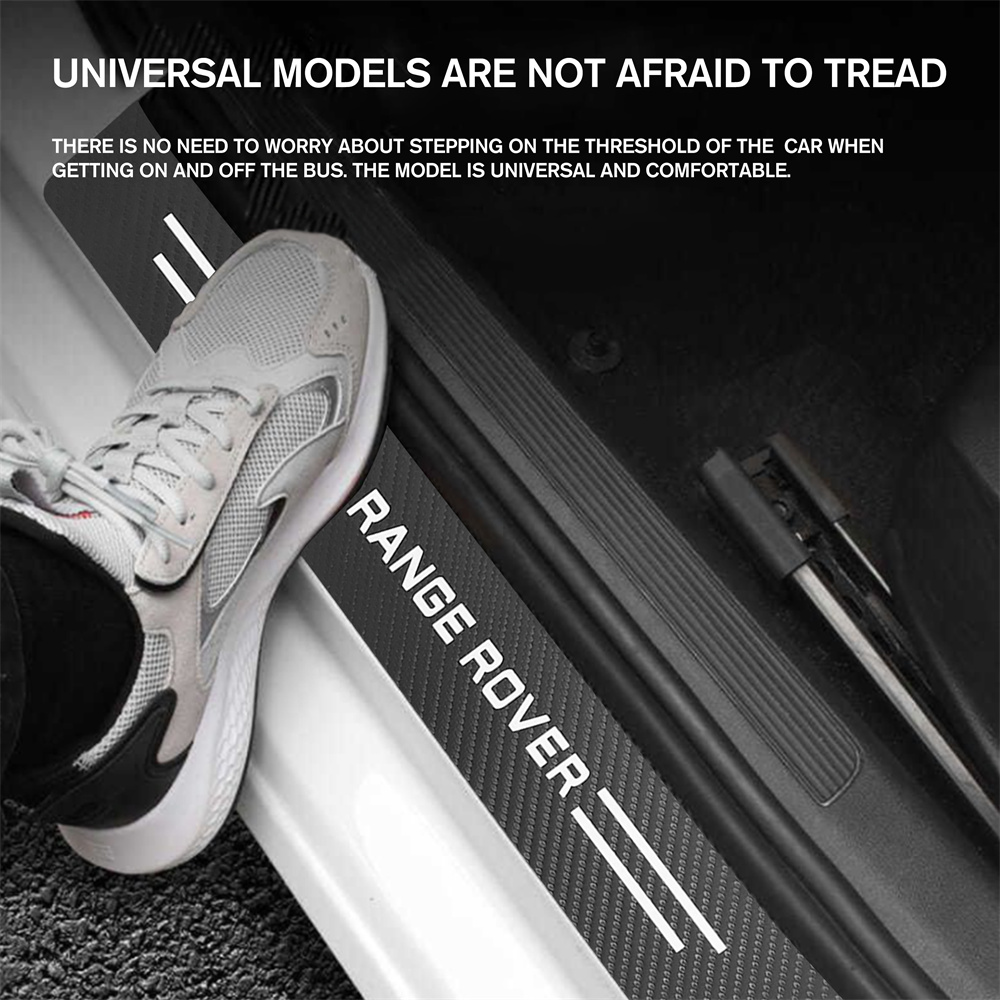 12PCS RANGE ROVER Car Door Sill Scuff Cover Sticker Handle Bowl Protector Land Rover