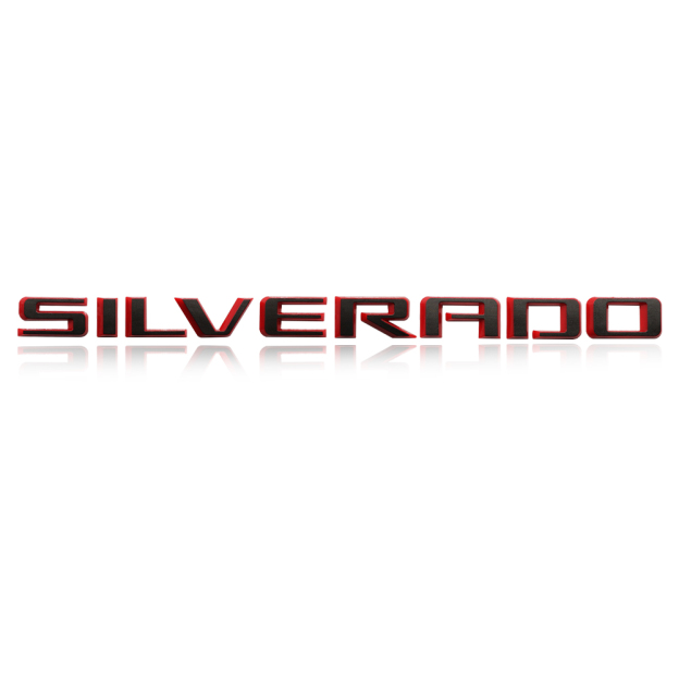 1pcs 2019-2025 Silverado 1500 2500 Plastic Tailgate Letters Black Red Chevrolet 23400409