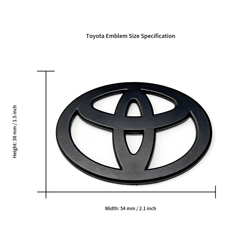 2024-up Tacoma RAV4 Highlander Steering Wheel Emblem Overlay ABS Matte Black Toyota